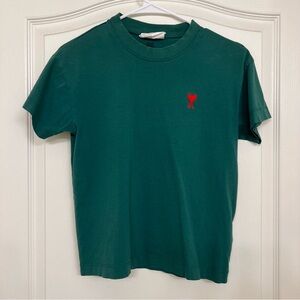Ami Paris Dark Green Women T-shirt RARE!
